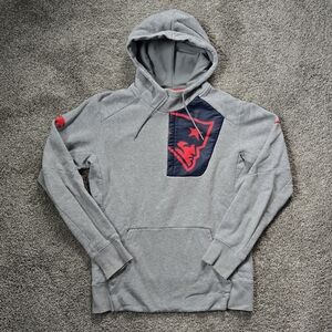 New England Patriots Nike Fly Fleece Pullover Hoodie Heather EUC size medium